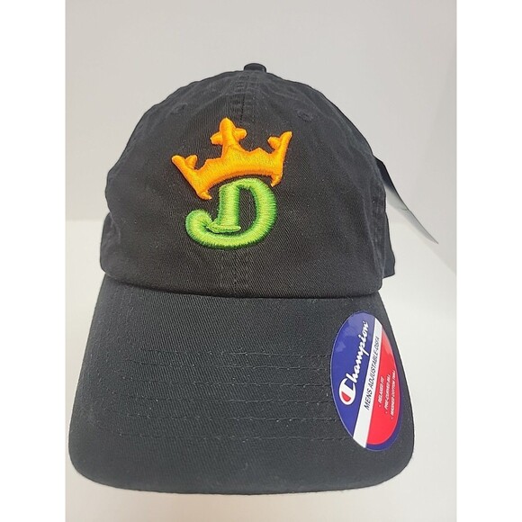 Champion Embroidered Draft Kings Black Adjustable Hat NWT - Picture 1 of 9